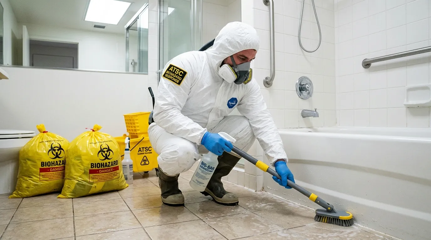 Decontamination equipment deployed for Blood Cleanup in Whittier